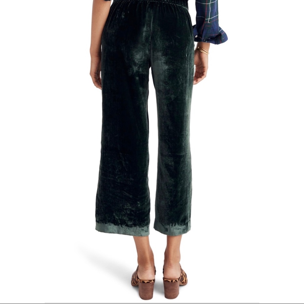 Madewell Velvet Huston Pull-On Crop Pants